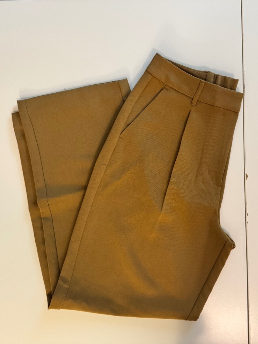 Old Navy Taylor Wide Leg Trousers – Tan